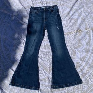 kancan super flare ultra high rise jeans